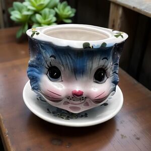 Vintage 1950s LEFTON Miss Priss Jam/Jelly With Attached Underplate 1515